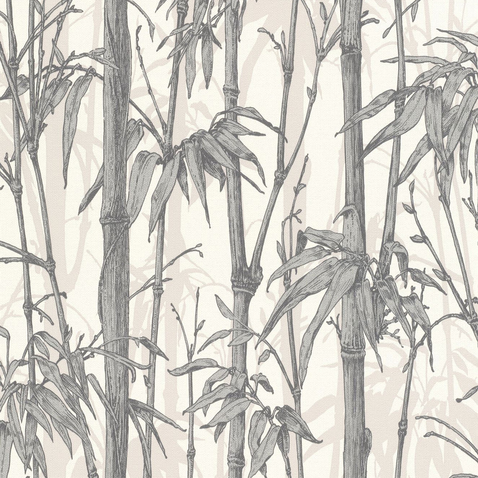 484830 Florentine III Bamboo Grey Wallpaper by Rasch