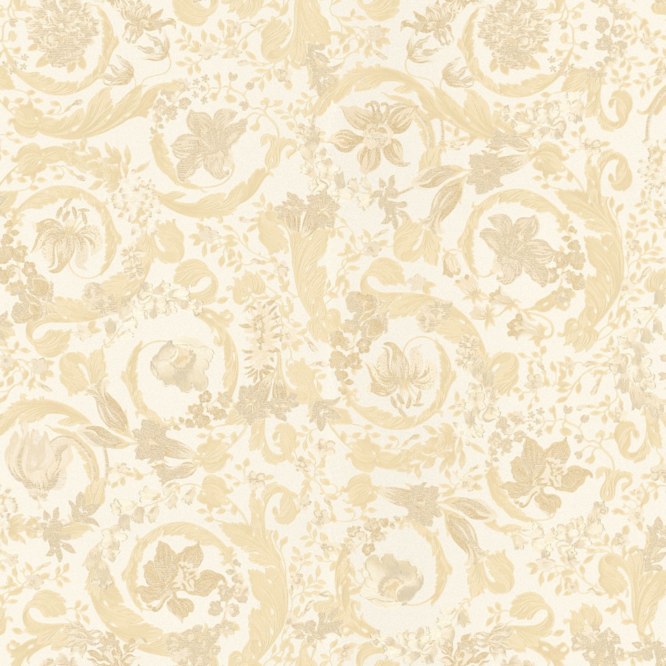 38706-3 Muted Gold Virtus Heritage Versace 5 Wallpaper By A S Creation