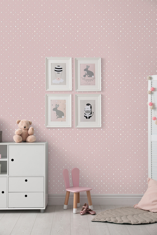 26817 Rose Hearts Great Kids Wallpaper By Hohenberger