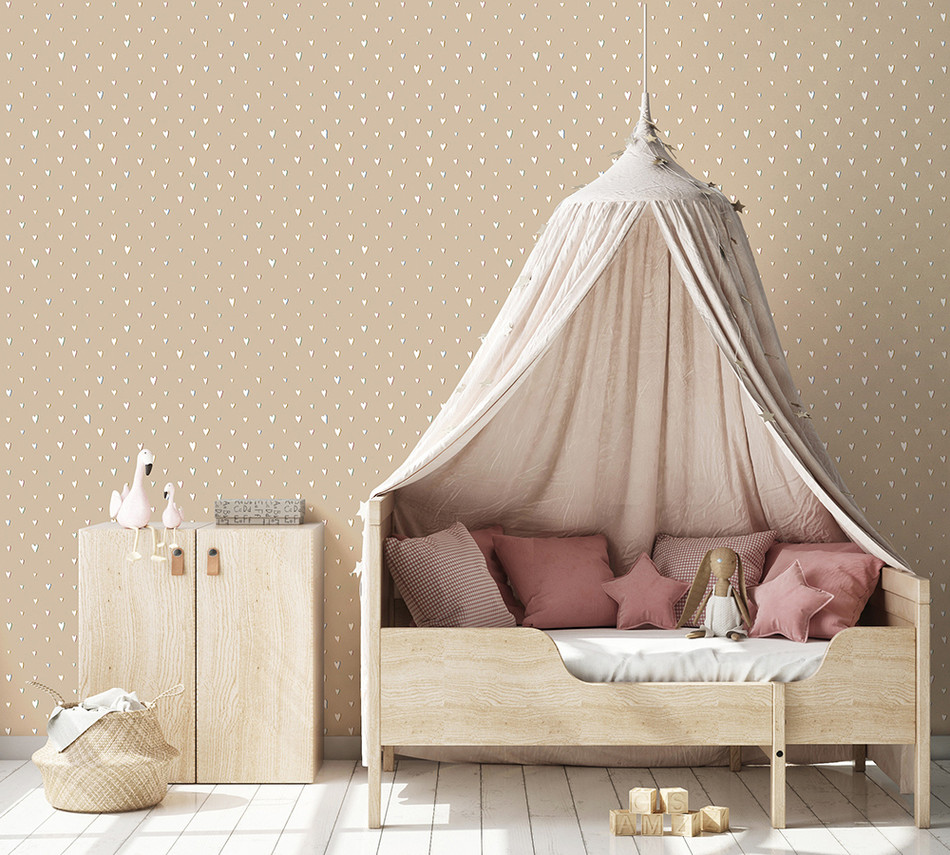 26820 Beige Hearts Great Kids Wallpaper By Hohenberger 26820 Beige Hearts Great Kids Wallpaper By Hohenberger