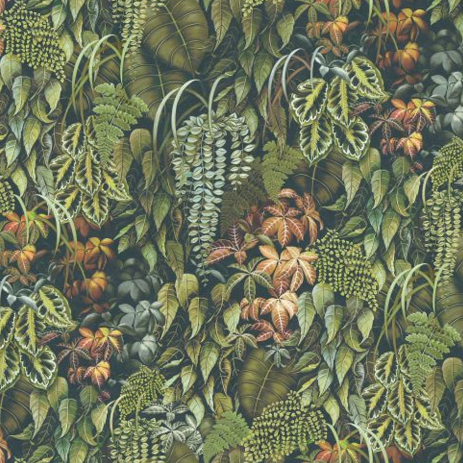 W7687-02 Green Wall Lamorran Wallpaper By Osborne & Little