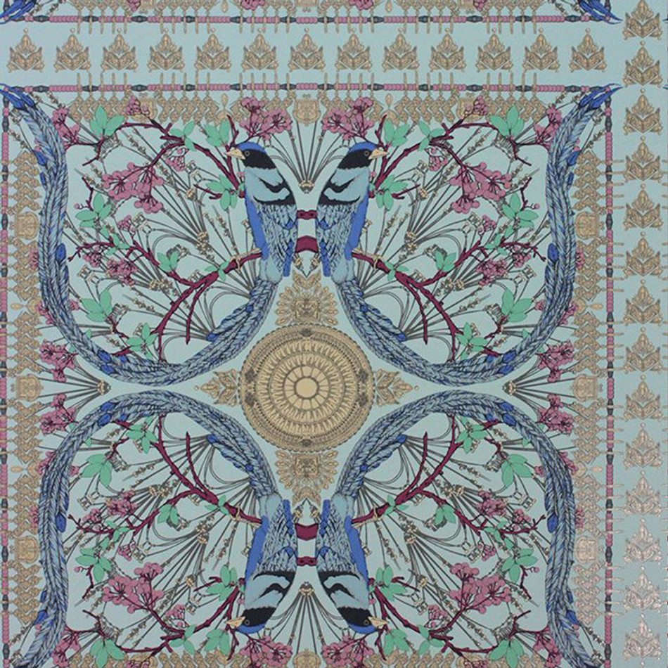 W7143/01 Lyrebird Wallpaper by Matthew Williamson