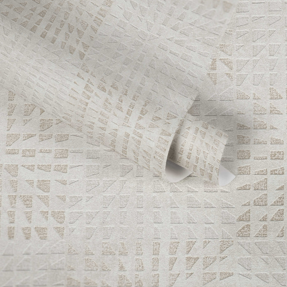 38352-1 Geo Effect Beige Wallpaper by A S Creation