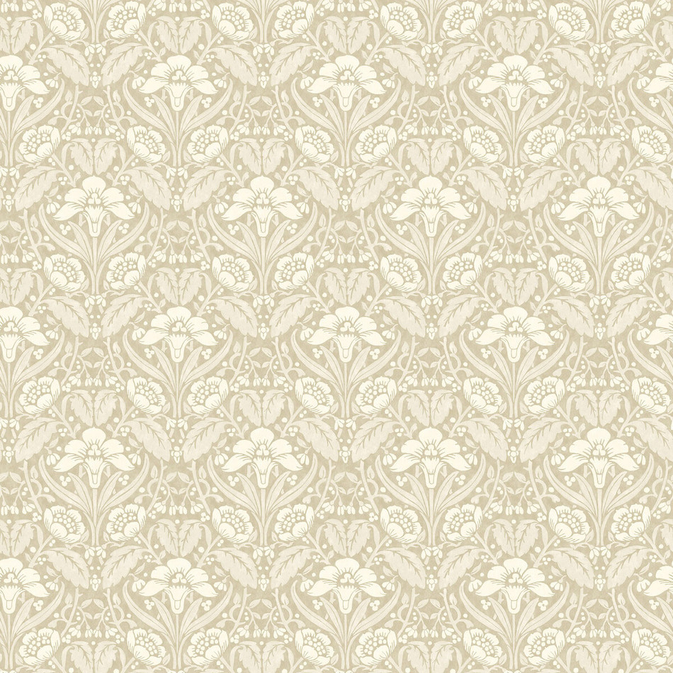 BW45101/4 Iris Meadow Original Brantwood Linen Wallpaper By GP & J Baker