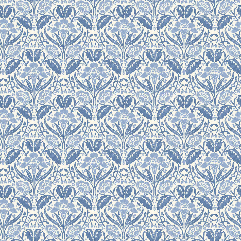 BW45101/5 Iris Meadow Original Brantwood Blue Wallpaper By GP & J Baker