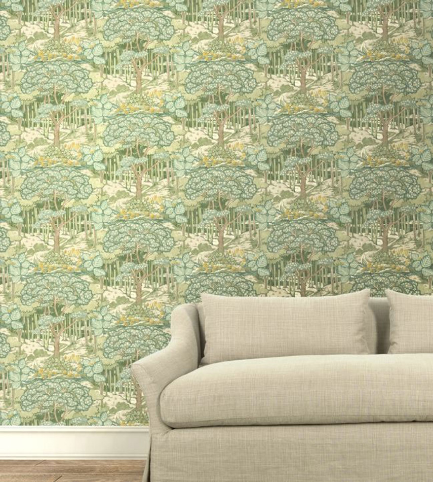 Ruskin Original Brantwood Green Wallpaper By GP & J Baker Ruskin Original Brantwood Green Wallpaper By GP & J Baker