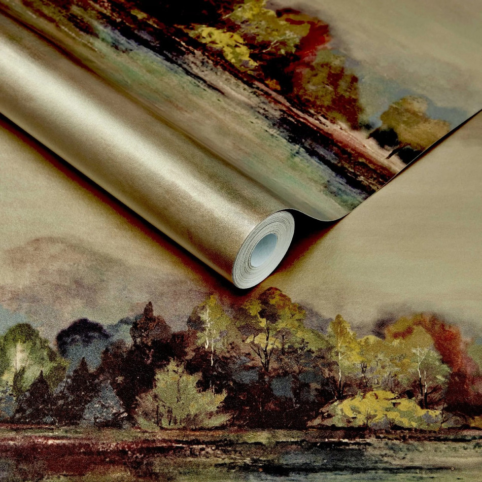 2109-155-01 Pavilion Lakeside Autumn Gold Wallpaper By 1838 Wallcoverings 2109-155-01 Pavilion Lakeside Autumn Gold Wallpaper By 1838 Wallcoverings