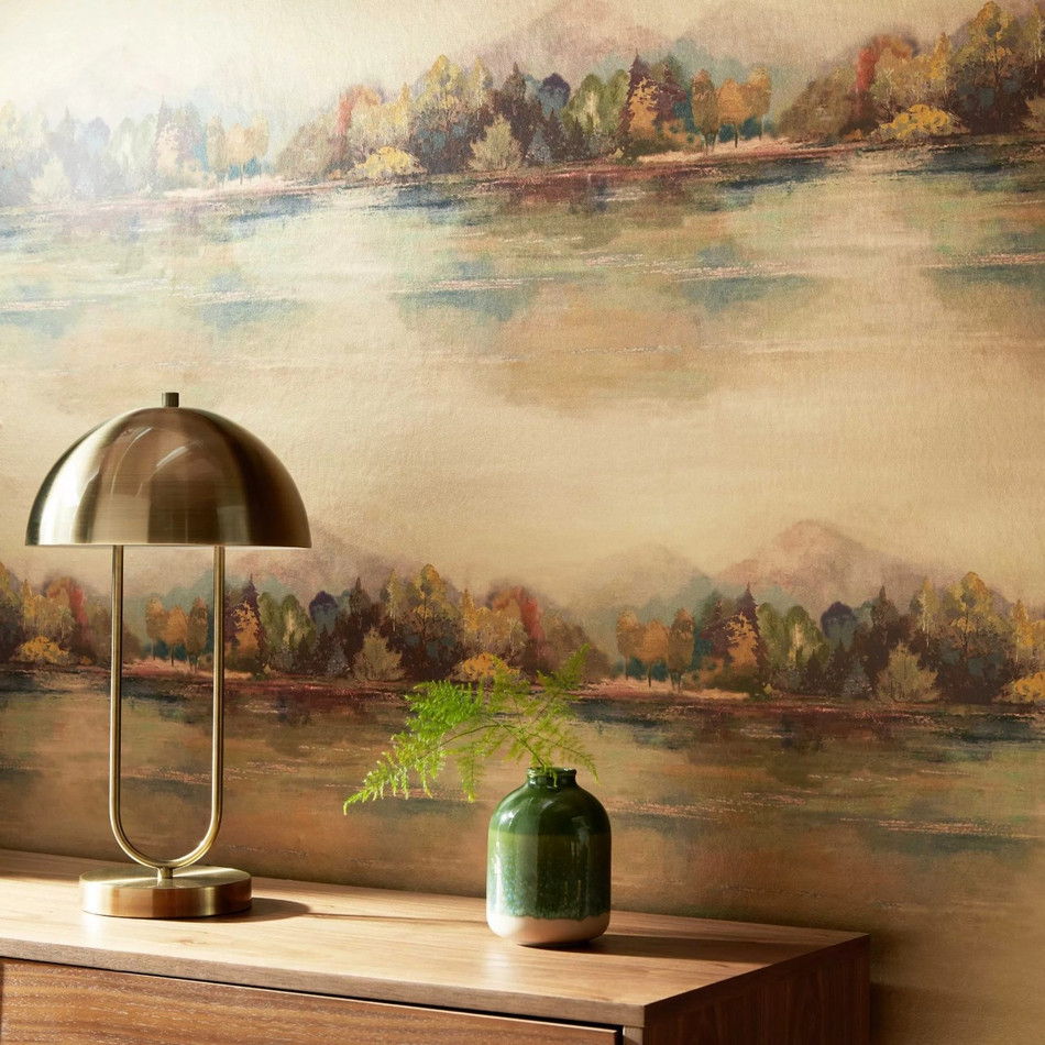 2109-155-01 Pavilion Lakeside Autumn Gold Wallpaper By 1838 Wallcoverings 2109-155-01 Pavilion Lakeside Autumn Gold Wallpaper By 1838 Wallcoverings