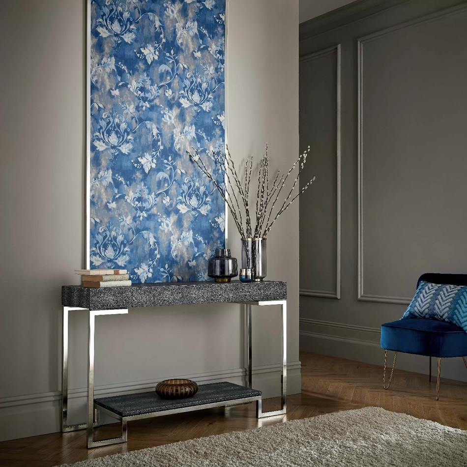 2109-156-04 Pavilion Ornamenta Indigo Blue Wallpaper By 1838 Wallcoverings 2109-156-04 Pavilion Ornamenta Indigo Blue Wallpaper By 1838 Wallcoverings