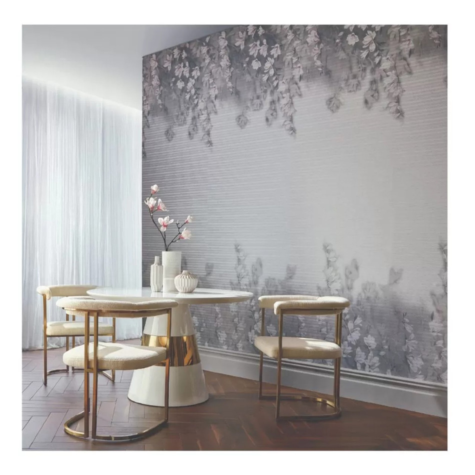 2109-158-01 Pavilion Trailing Magnolia Mist Grey Wallpaper By 1838 Wallcoverings 2109-158-01 Pavilion Trailing Magnolia Mist Grey Wallpaper By 1838 Wallcoverings