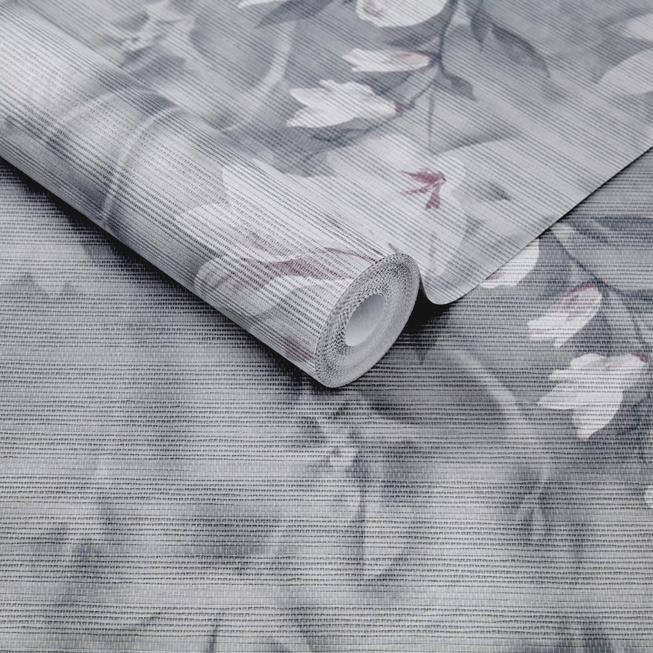 2109-158-01 Pavilion Trailing Magnolia Mist Grey Wallpaper By 1838 Wallcoverings 2109-158-01 Pavilion Trailing Magnolia Mist Grey Wallpaper By 1838 Wallcoverings