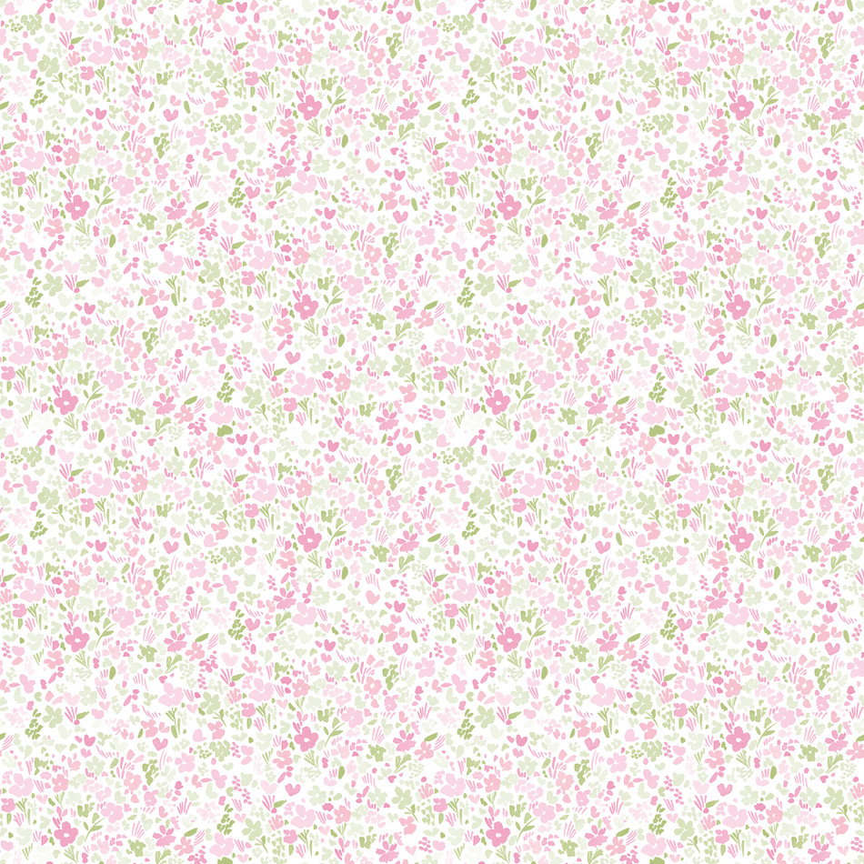 Ditsy Floral by Galerie - Blue - Wallpaper - G56668