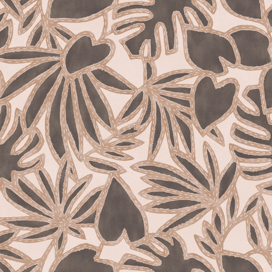 57583 Botanis Essentials Costura Toffee Cloth Wallpaper By Arte