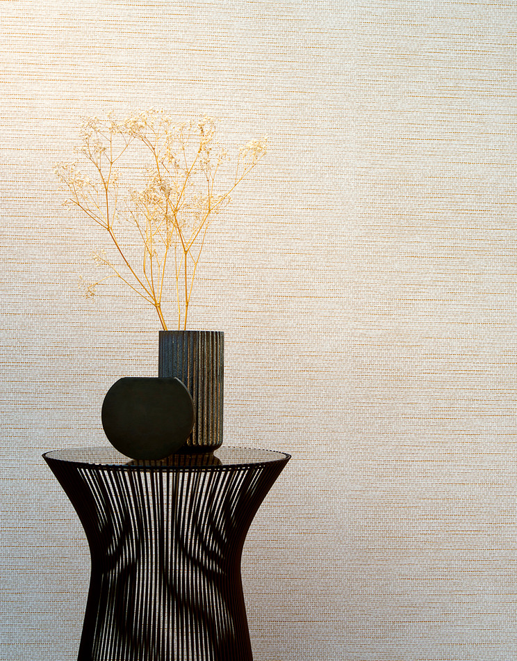 60504A Le Papier Tissé Essentials Palette Eggshell Wallpaper By Arte