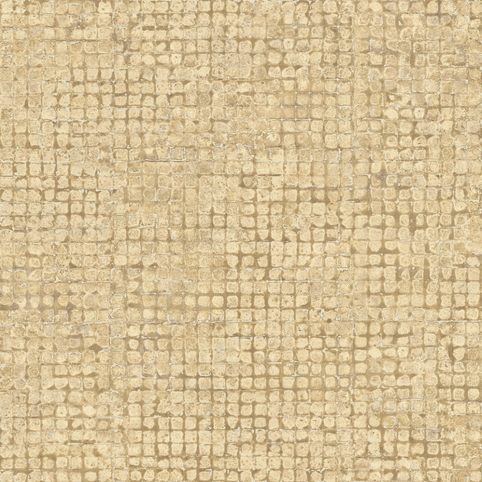 70513 Mosaico Les Thermes Sand Wallpaper By Arte