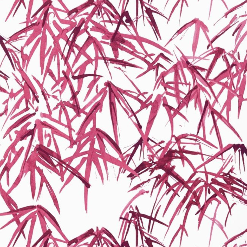 AT9872 Kyoto Leaves Nara Fuchsia Wallpaper by Anna French