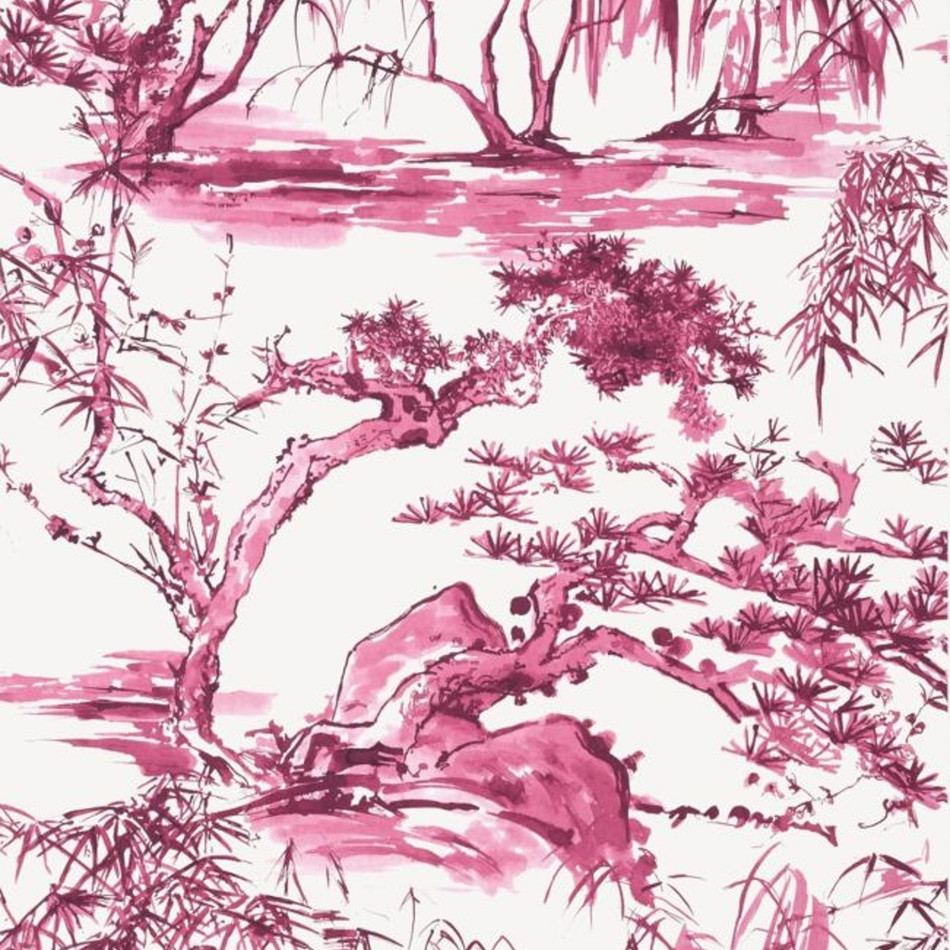 AT9831 Kyoto Nara Fuchsia Wallpaper by Anna French