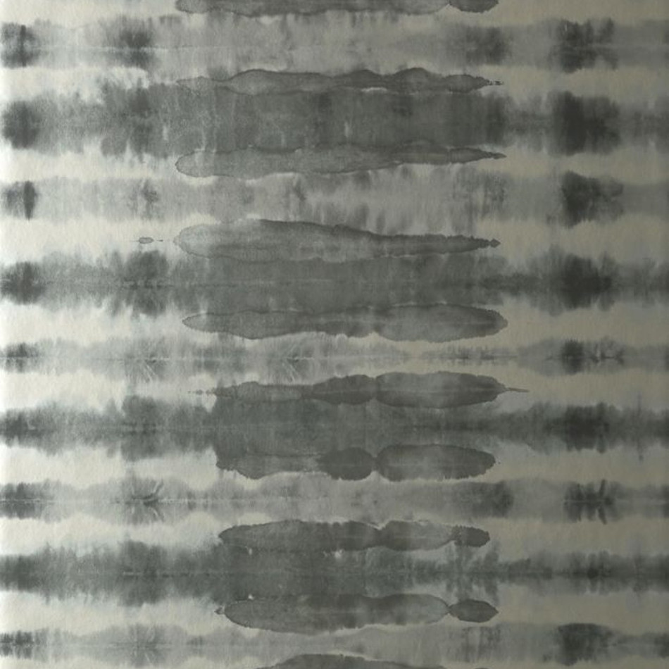 AT7944 Margate Watermark Black on Mylar Wallpaper by Anna French