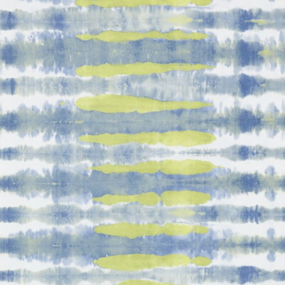 AT7945 Margate Watermark Citron/Navy Wallpaper by Anna French