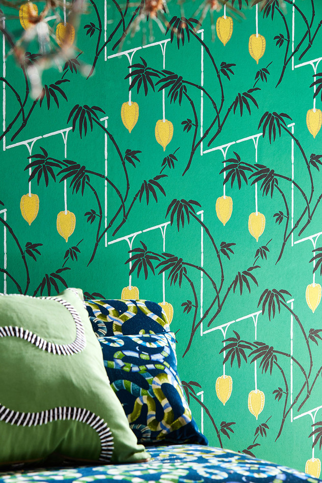 112938 Kimiko Colour 3 Bottle Green Wallpaper by Harlequin 112938 Kimiko Colour 3 Bottle Green Wallpaper by Harlequin