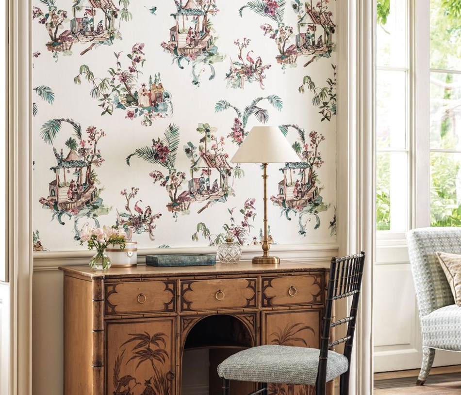 Toile Chinoise Signature Wallpaper by Nina Campbell Toile Chinoise Signature Wallpaper by Nina Campbell