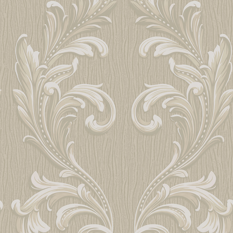 41323 Tiffany Scroll Beige Wallpaper by Belgravia