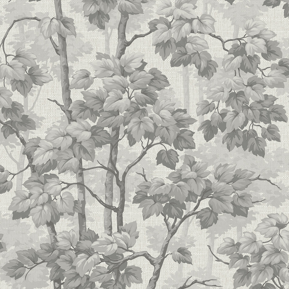 8117 Giorgio Tree Soft Silver Wallpaper by Belgravia