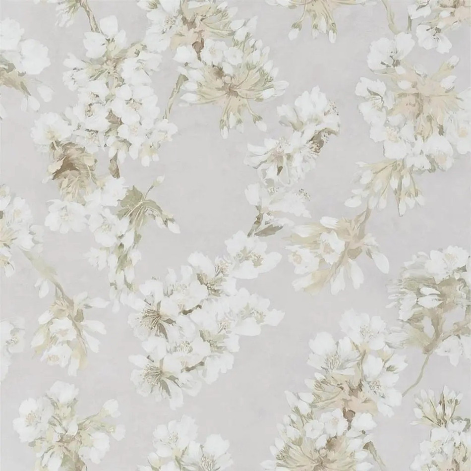 PDG1148/01 Fleur D'Assam Porcelaine De Chine Pearl Wallpaper by Designers Guild