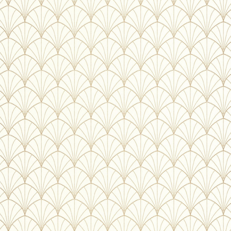 103820242 Edgar Golden Age Blanc Or Wallpaper By Caselio