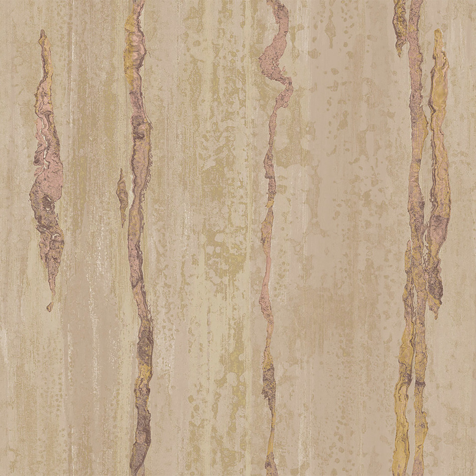 49363 Verticale Stratum Gold Wallpaper By Galerie