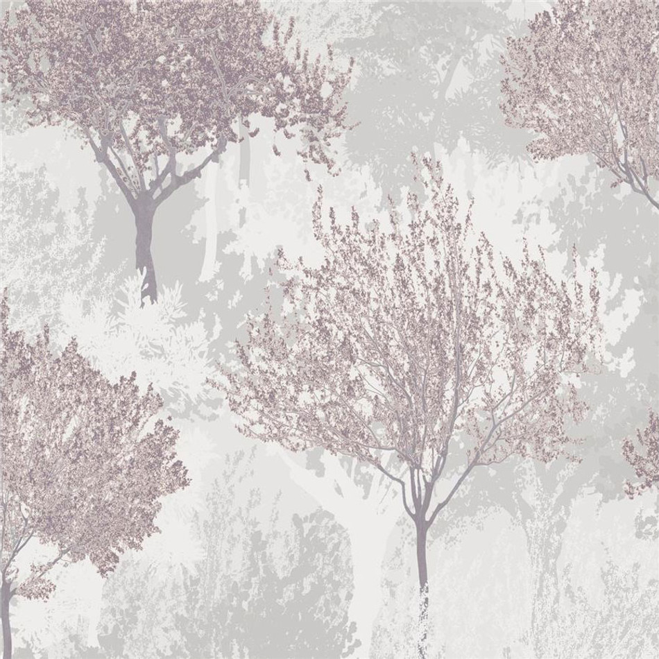 118714 Birch Mauve Superfresco Easy Wallpaper by Graham & Brown