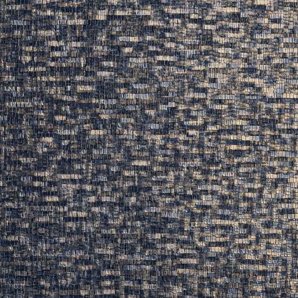 75043680 Tessela Textures Metalliques Marine and Dore Wallpaper by Casamance