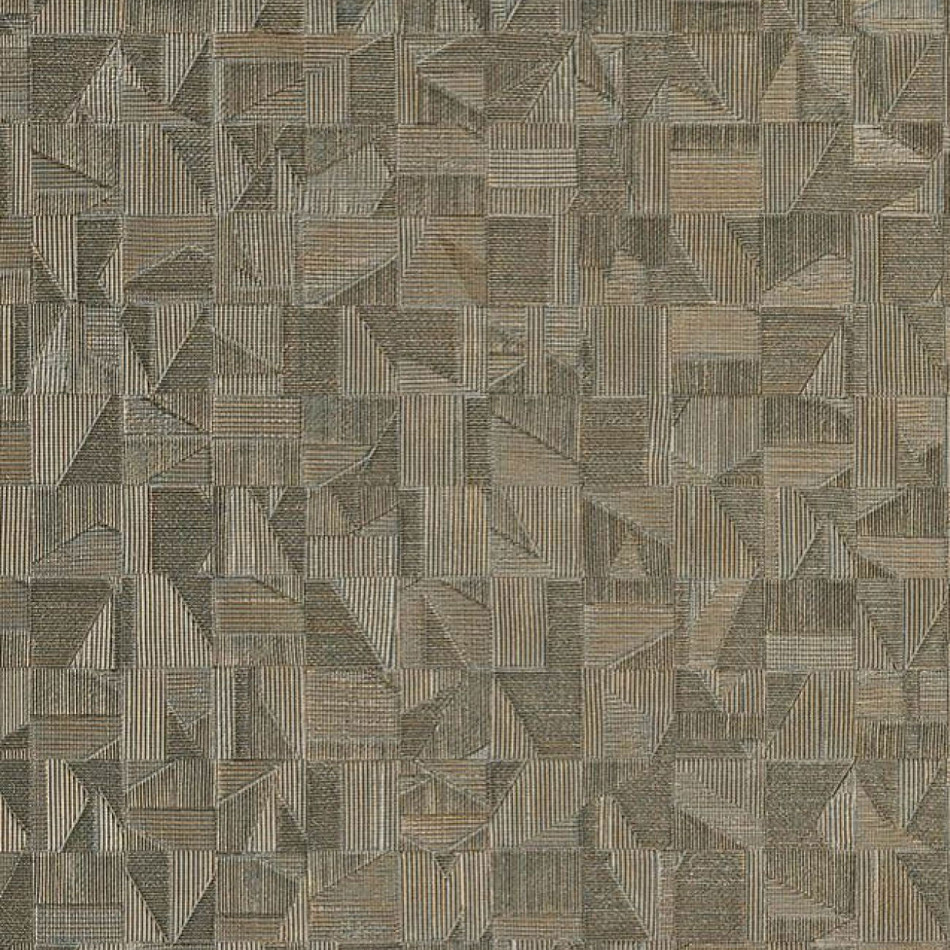 74401058 Tiznit Textures Metalliques Kaki and Dore Wallpaper by Casamance