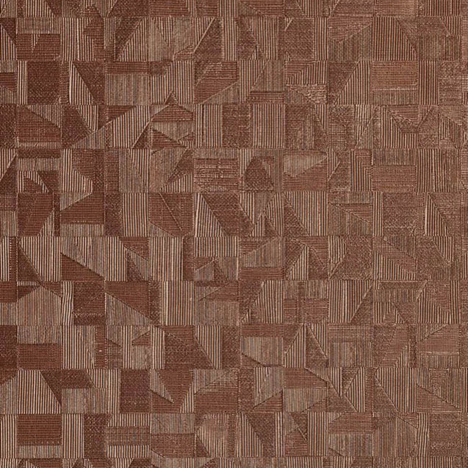 74401160 Tiznit Textures Metalliques Acajou Wallpaper by Casamance