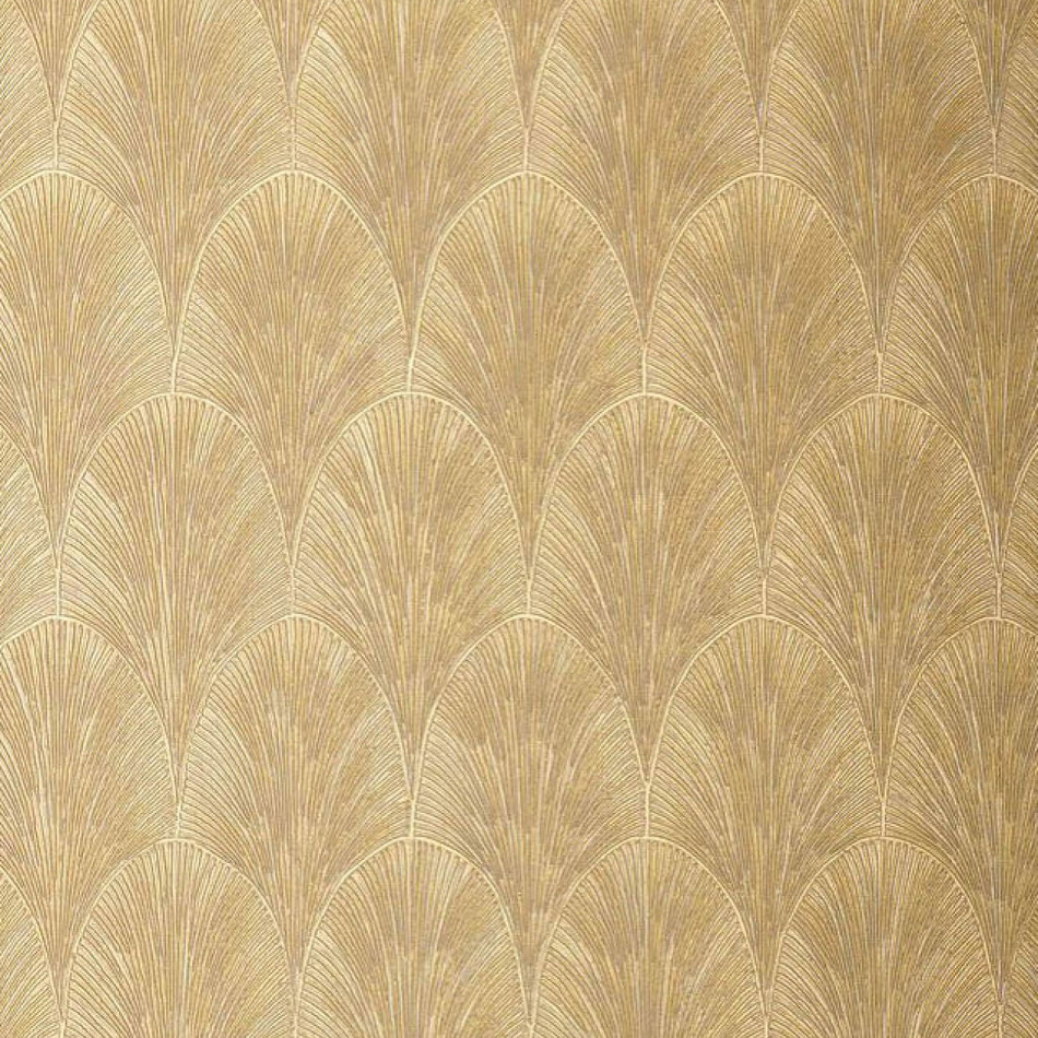 75781324 Tourmaline Textures Metalliques Blanc and Dore Wallpaper by Casamance