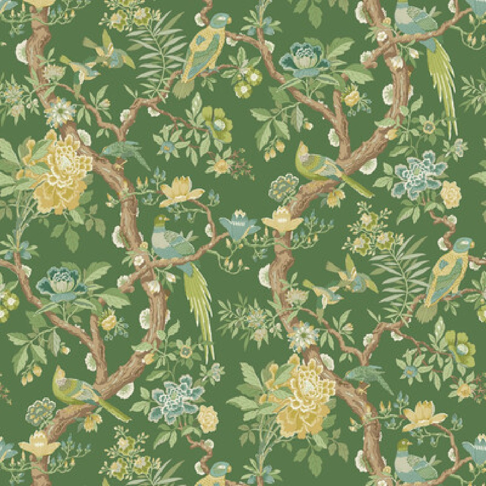 BW45094/6 Eltham Ashmore Emerald Wallpaper By GP & J Baker