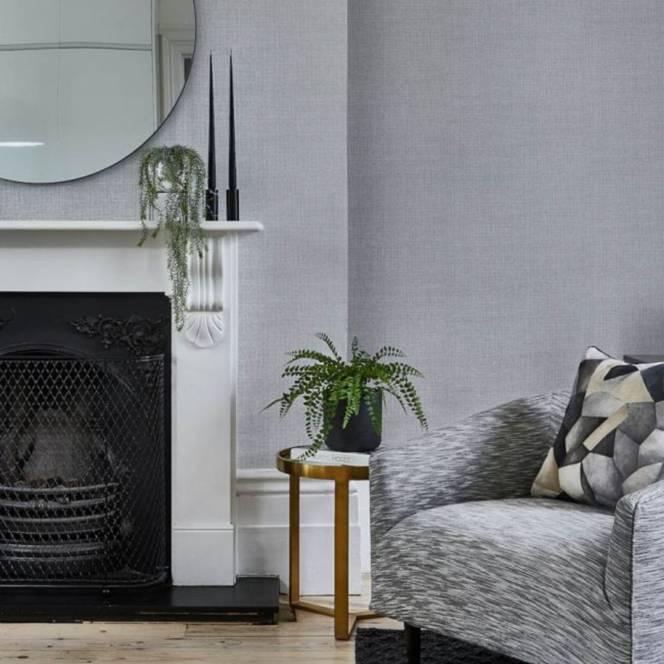 1676-908 Etch Perspective Pewter Wallpaper by Prestigious Textiles