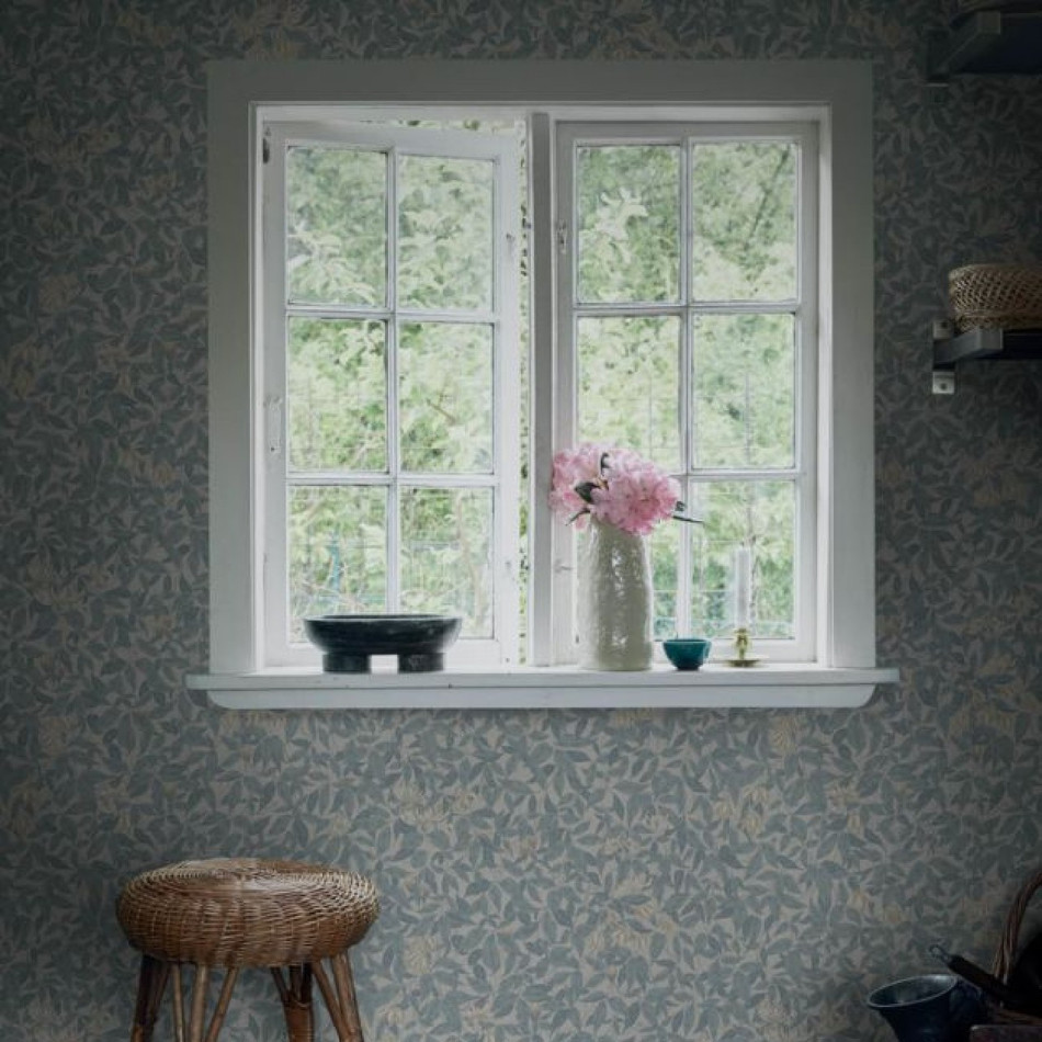 838-36 Linnea Kolonin Misty Blue Wallpaper By Sandberg