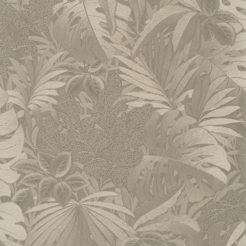 33303 Metallic Jungle Leaves Eden Gold Wallpaper By Galerie