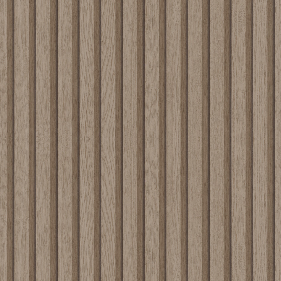 33958 Eden Wood Slat Effect Brown Wallpaper By Galerie