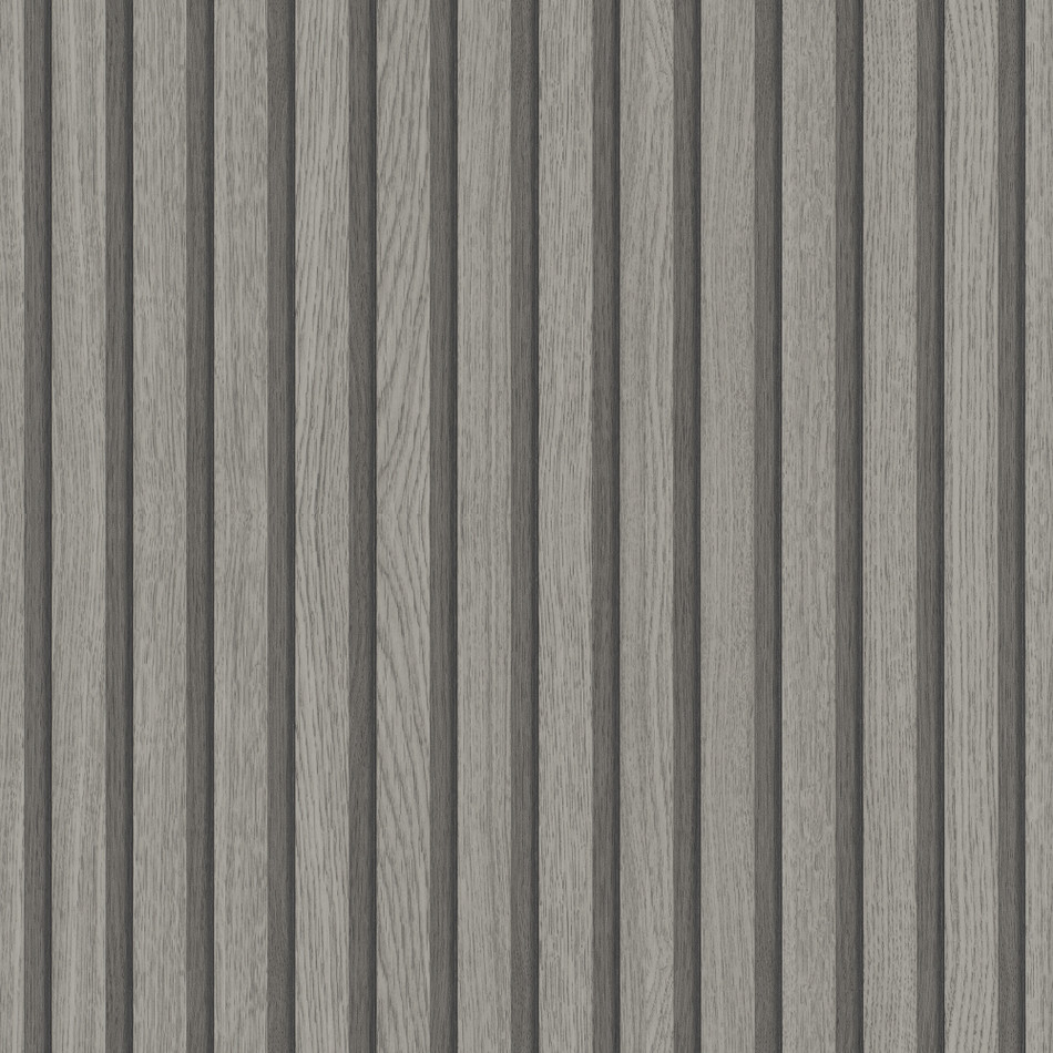 33959 Eden Wood Slat Effect Grey Wallpaper By Galerie