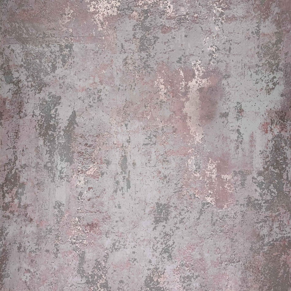 50105 Exposed Metallic Industrial Texture Blush and Rose Gold Wallpaper by WallpaperSales Exclusives