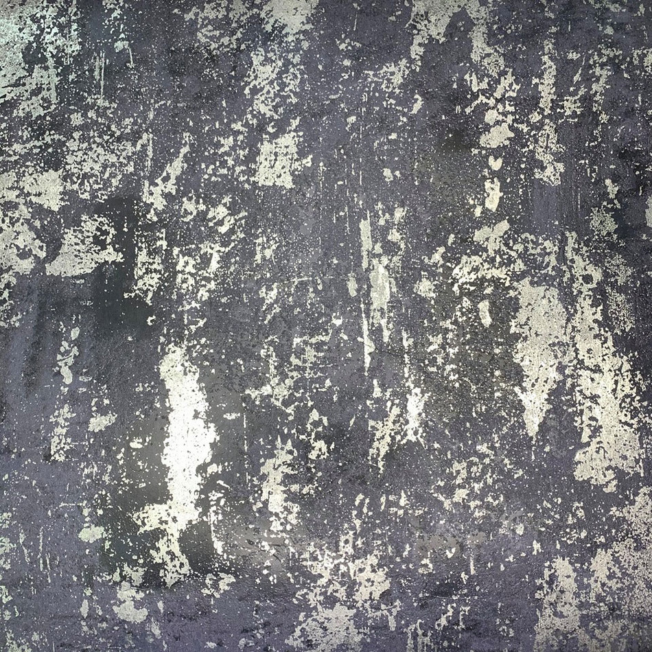 50107 Exposed Metallic Industrial Texture Navy and Silver Wallpaper by WallpaperSales Exclusives