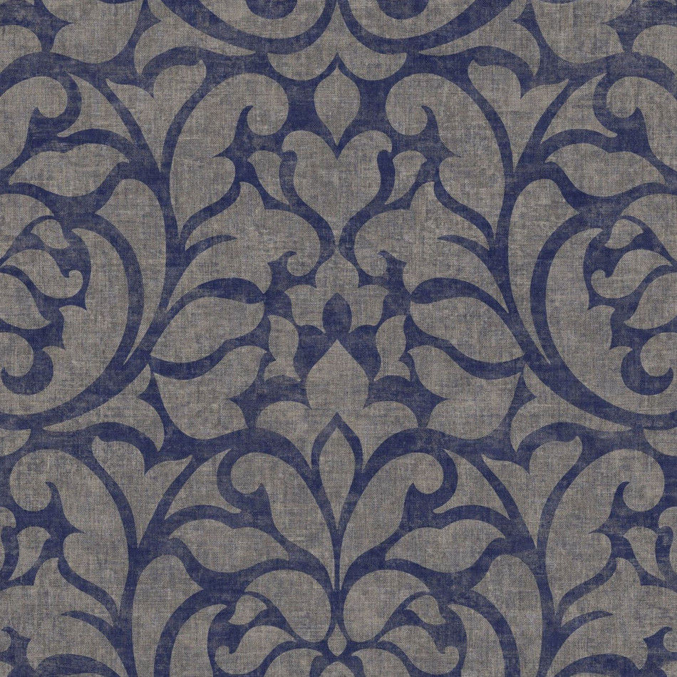 VIEN 87346504 Opera Vienne Bleu Roi Wallpaper by Casadeco