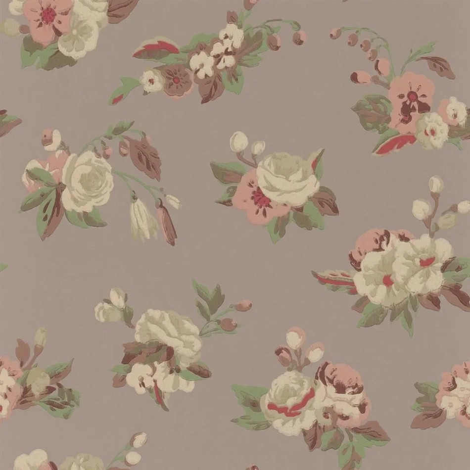 PEH0006/02 Craven Street Flower English Heritage Vintage Peony Wallpaper by Designers Guild