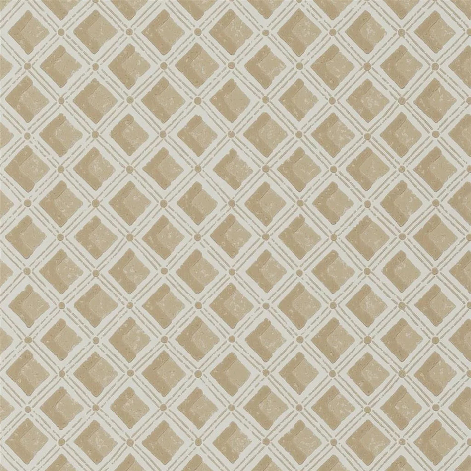 PEH0002/06 Amsee Geometric English Heritage Sandstone Wallpaper by Designers Guild