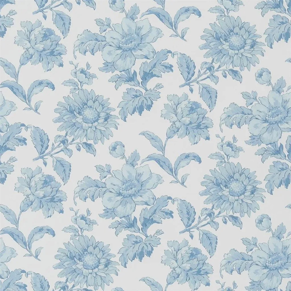 PEH0004/03 English Garden Floral English Heritage Delft Wallpaper by Designers Guild