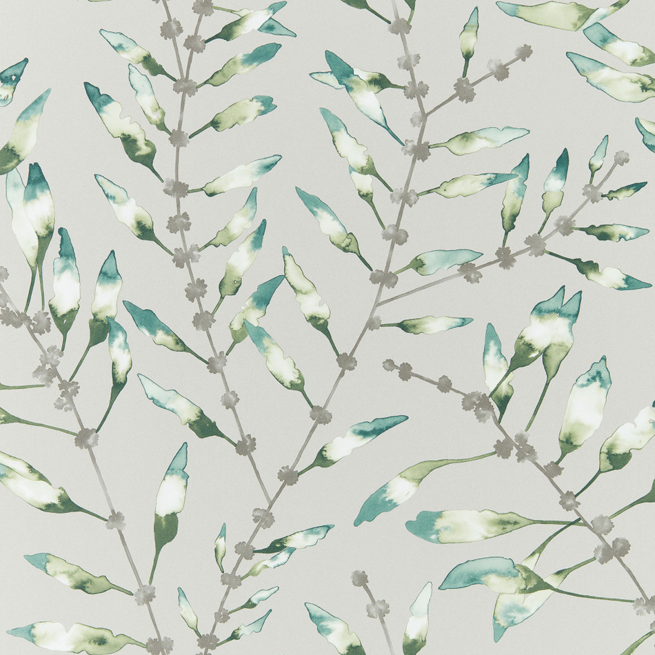 111634 Chaconia Colour 4 Emerald and Lime Wallpaper by Harlequin