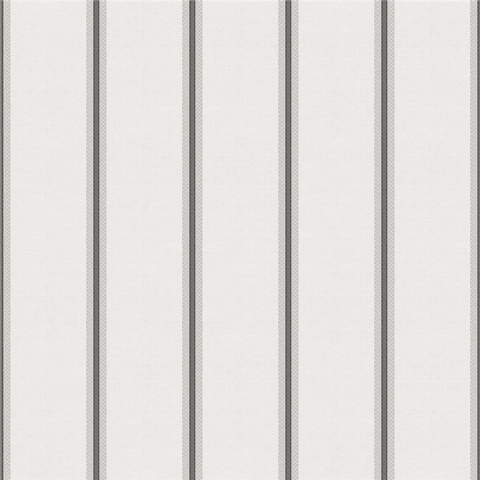 25769 Fascia Vintage Cottage Chic White and Black Wallpaper By Galerie