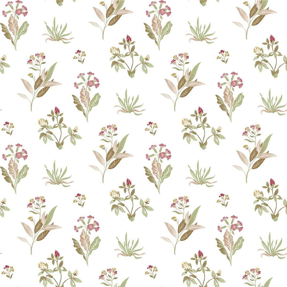 84011 Mazzetto Edra Cottage Chic Red Wallpaper By Galerie